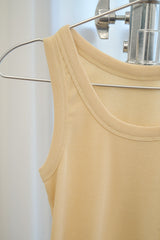 ベーシック リブ スリーブレス(Yellow)