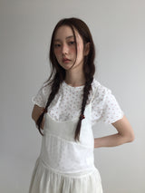 ルダーフローラルシアードTシャツ(3color)