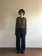 Wavy flare skirt pants (3color)
