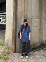 hip patch camo bermuda pants