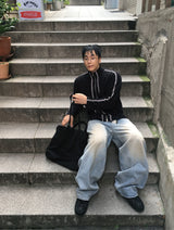 No.1390 L KNIT ZIP-UP (3color)