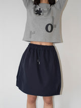 NYLON BALLOON SKIRT (NAVY)