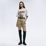 サンフラワーTシャツ_オートミール
