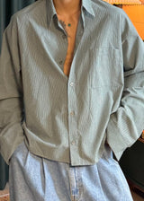 Layered Fall Cropped Check Shirt 3COLOR