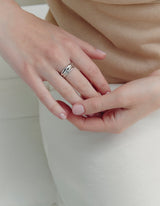 26SS★ [Premium Plating] H Edition AB(W) Core Wave Ring