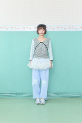 LEO HEART LACE TOP (MINT)