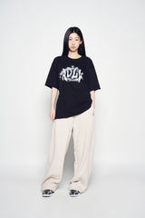 25SS ADLV ユニバースロゴショートスリーブTシャツ ブラック