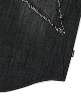 STAR RAW CUT DENIM SHIRT