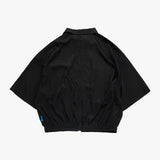 ストリートシェイプ 半袖ジップアップ_black
