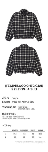 ITZ MINI LOGO CHECK JAR BLOUSON JACKET