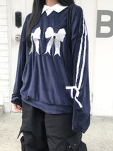 kitsch velvet ribbon t-shirt