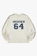 Patch track pigment dyeing sweatshirt