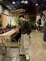 Pigment back banding work pants