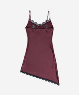 Rose Lace Slip Dress #Wine