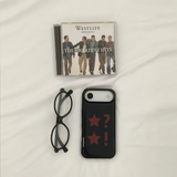Dot Star black red  Epoxy Bumper Case 