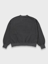 ベーシックスウェットシャツピグメントダイ - チャコール