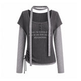 アルド サイド シャーリング レイヤード Tシャツ