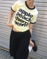 ビュー レタリング リンガー ショートスリーブ Tシャツ