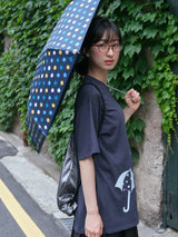 レイニーTシャツ - ディープネイビー