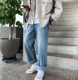 den 443 back banding date wide denim