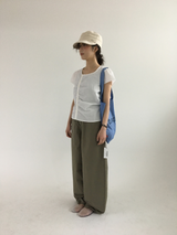 pleated button blouse (2color)