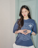Updraft Oversized Artwork T-shirts [Blue]