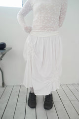 flared shirring skirt (2c)
