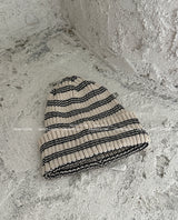 Stripe roll-up beanie