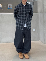 Plaid Loose Check Shirt (No.853)