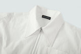 BIG COLLAR 2WAY ZIPPER SHIRT (FOR WOMEN)