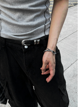 2TYPE [Ball Mix, Double Chain Mix] Layered Silver Bracelet