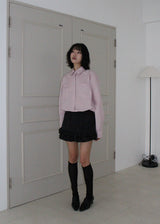 STRIPE FRILL SHIRT
