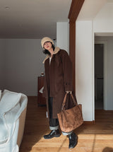 ★Regen Balmacaan Mustang Wool Coat