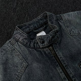 DV patch incision washing jean jacket