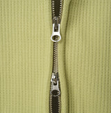 Tain Waffle Crop Hood Zip-Up