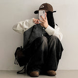 Dub Color Raglan Knit Cardigan