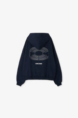 UNCMN ブラックロゴフーディー