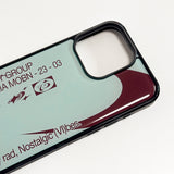 Dusty, Nostalgic Vibes Phone Case (PaleAqua/Burgundy)