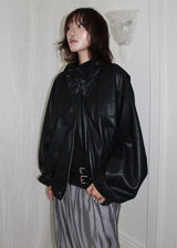 BOMBER LEATHER JACKET