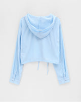 [MADE] Kissen Summer Crop Hooded Shirt