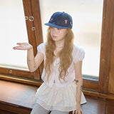 kitsch washed denim cap navy