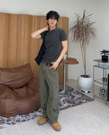エルト ワッフルパネル ピグメントTシャツ