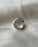 [MADE] Matte Layered Ring (silver)