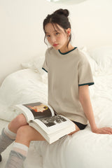 Linger Contour Tee_Beige