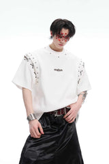 デコンストラクテッドストラップカットアウトTシャツ