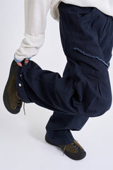 Curve pocket ham strap pants