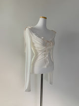 Furreni Lace Strap Top (ivory)