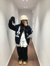 ハブルハイネックニットジップアップ (2 Colors)