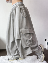 HIP LONG POCKET PARACHUTE CARGO BERMUDA 🤎🩶🖤🤍4COLOR