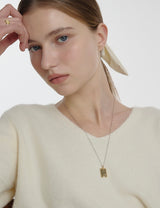 25FW★ Volume Square H BAR Necklace L
